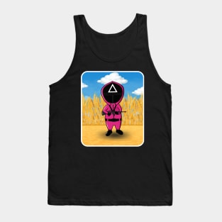 SQUID GAME Masked Guard - Cartoon Art Tank Top